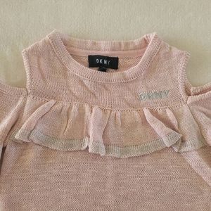 🖤Girl's DKNY Open Shoulder Sweater